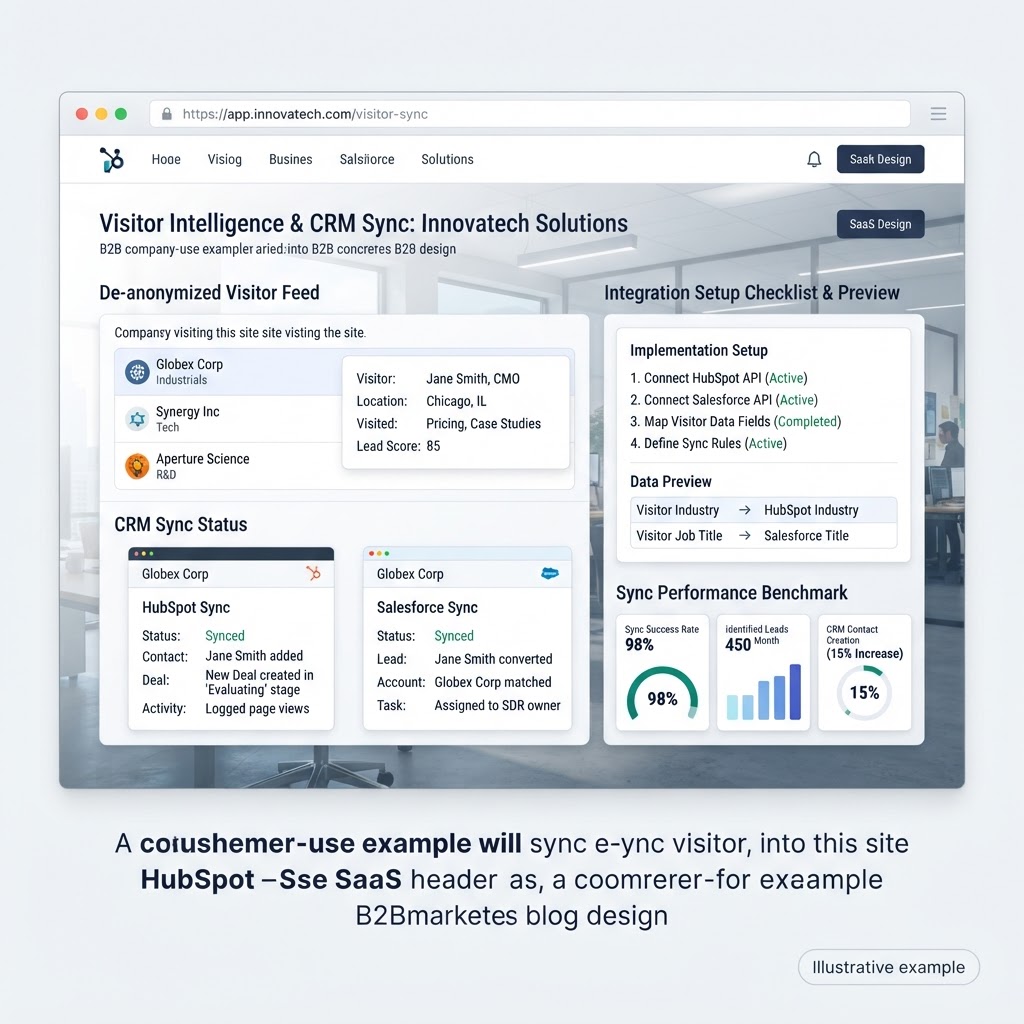 How to Sync De-Anonymized Website Visitors Into HubSpot and Salesforce: A Practical Integration Guide