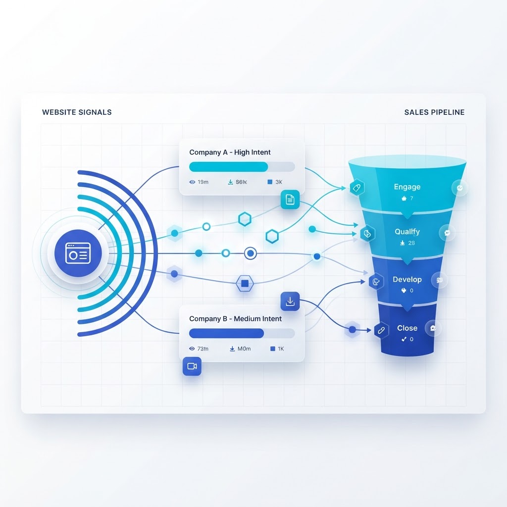 First-Party Intent Data for RevOps: Turning Website Signals Into Prioritized Pipeline