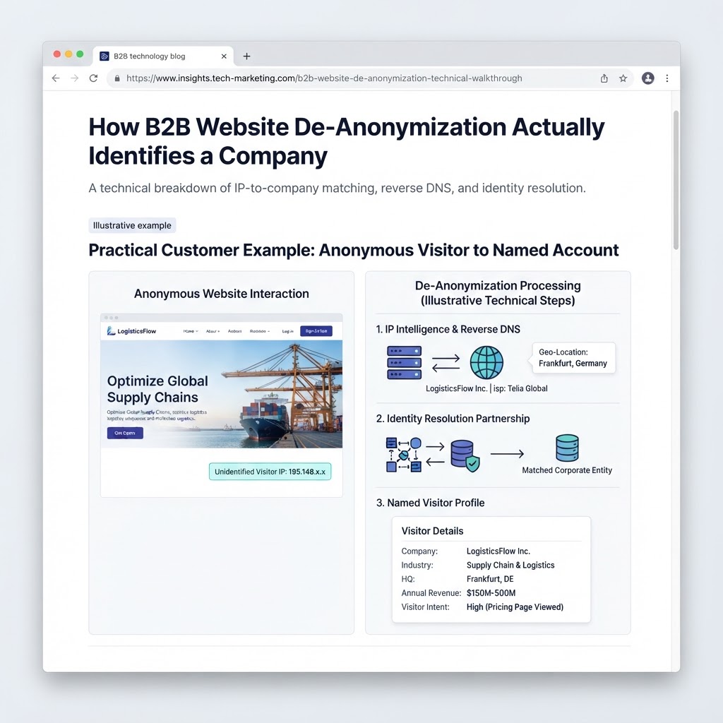 How B2B Website De-Anonymization Actually Identifies a Company