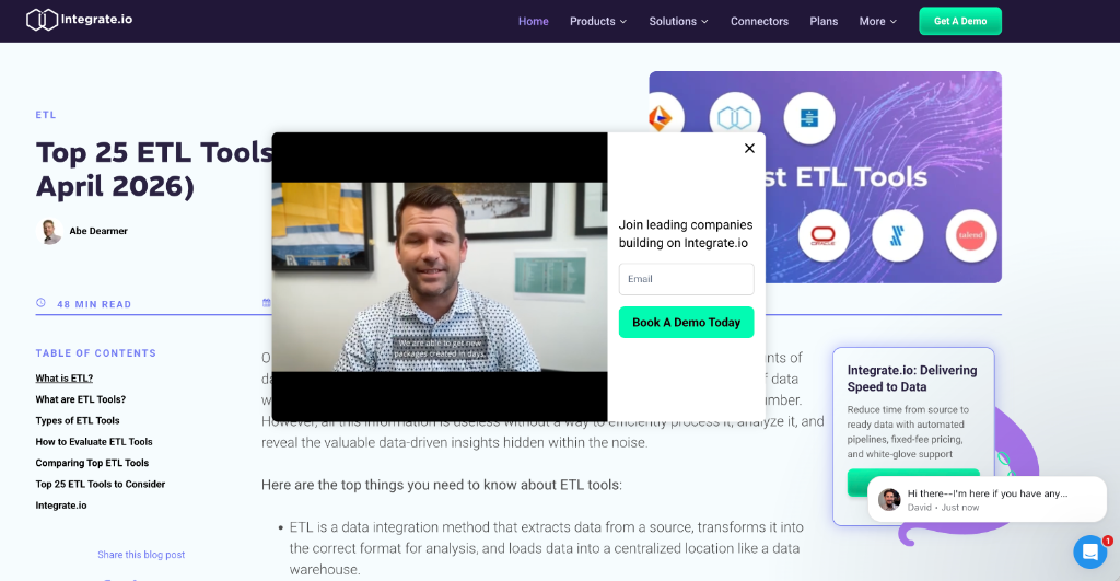Integrate.io using Upvert