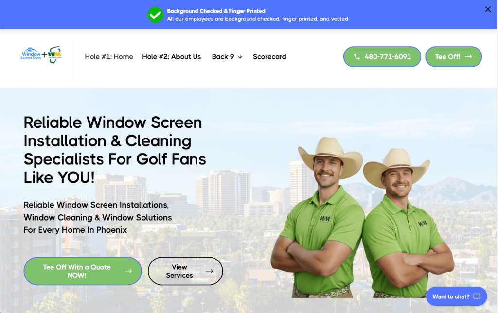 After — personalized microsite