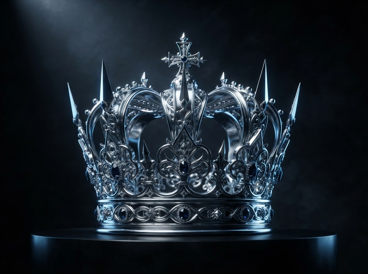 An illuminated crown