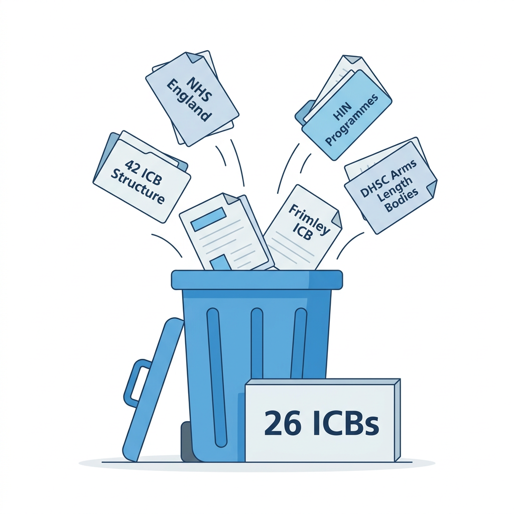 ICB mergers, NHS England abolished — will any of it actually fix capacity?