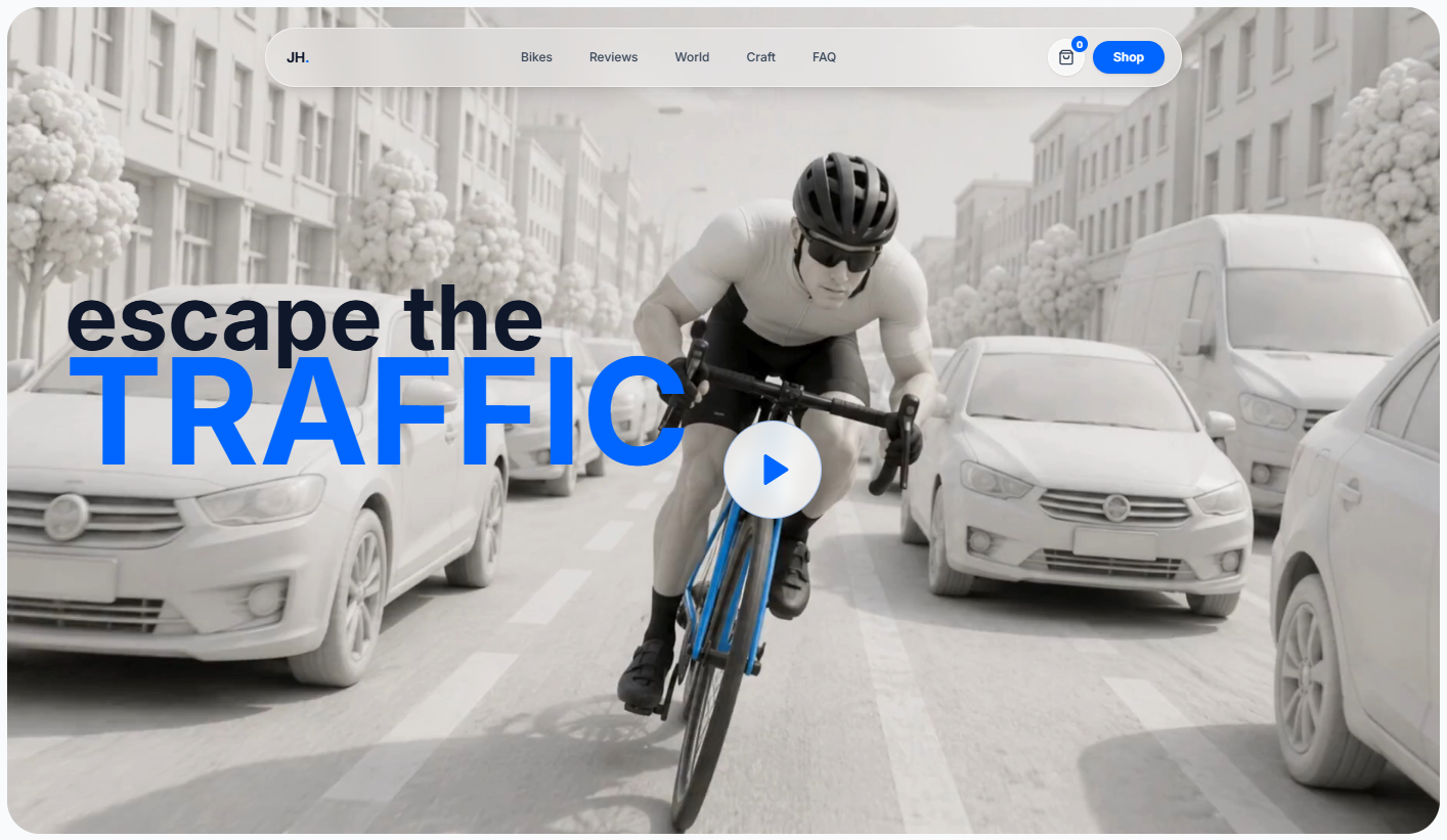 Bike Website Workflow with AI