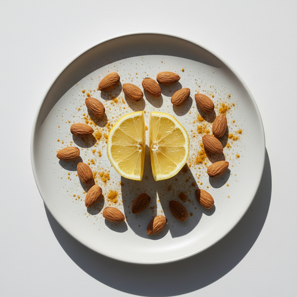 Lemon, almonds and turmeric — the simplest natural inputs