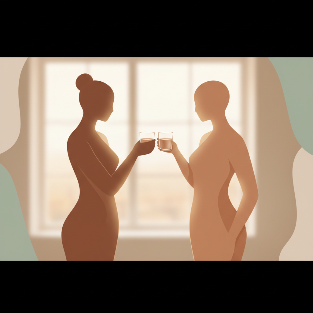 Shared wellness routine together