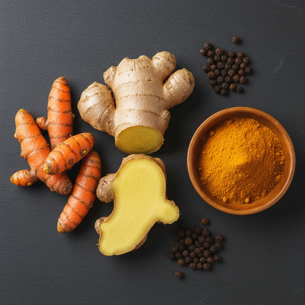 Ginger and turmeric — gut support ingredients