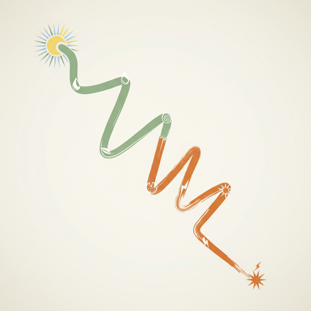 Two paths diverge from one morning decision