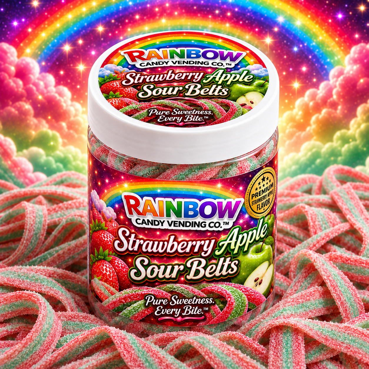 Strawberry Apple Sour Belts