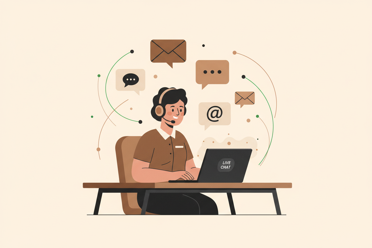 Contact support illustration