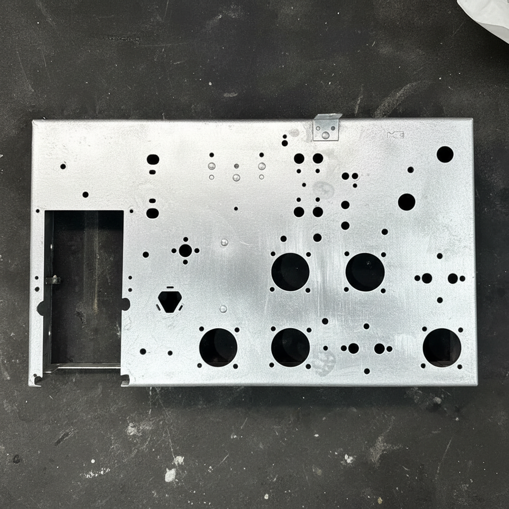 Chassis fully stripped and cleaned, ready for Retro-RAD installation