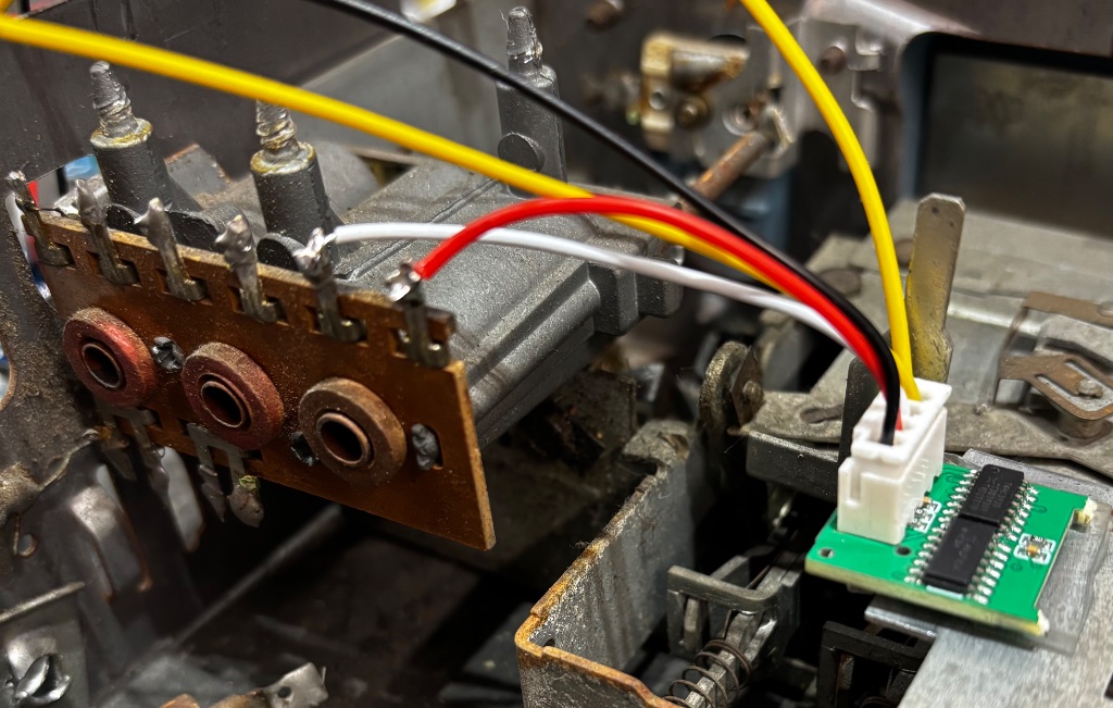 LC measuring circuit board during installation