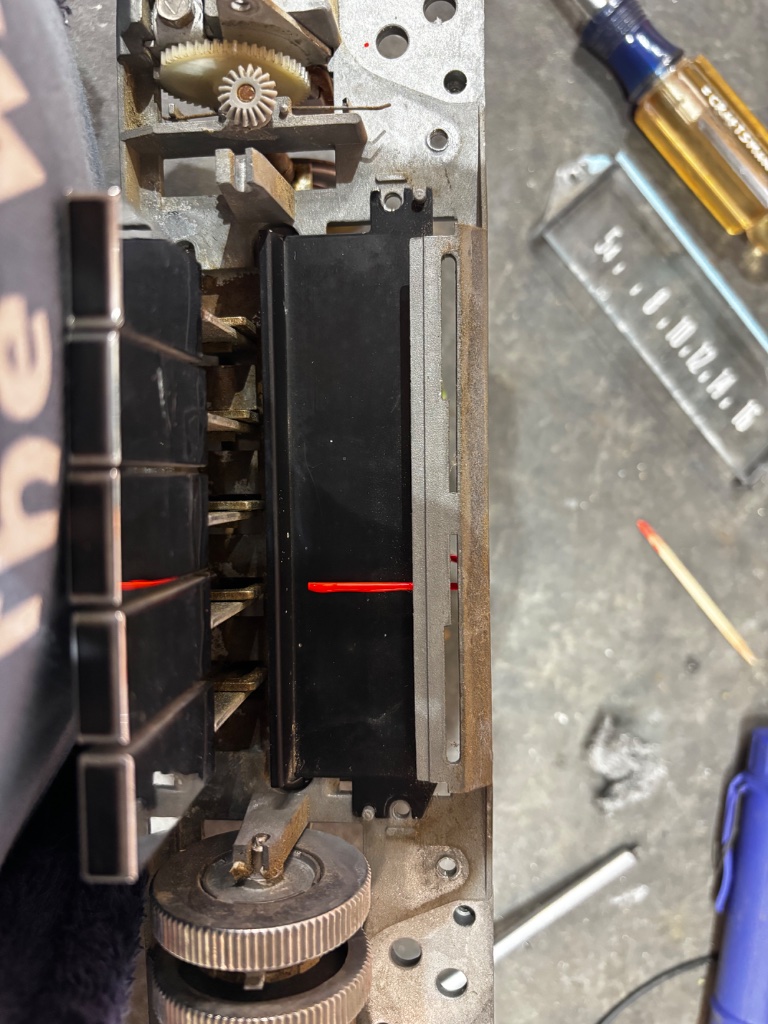 Dial pointer after refinishing