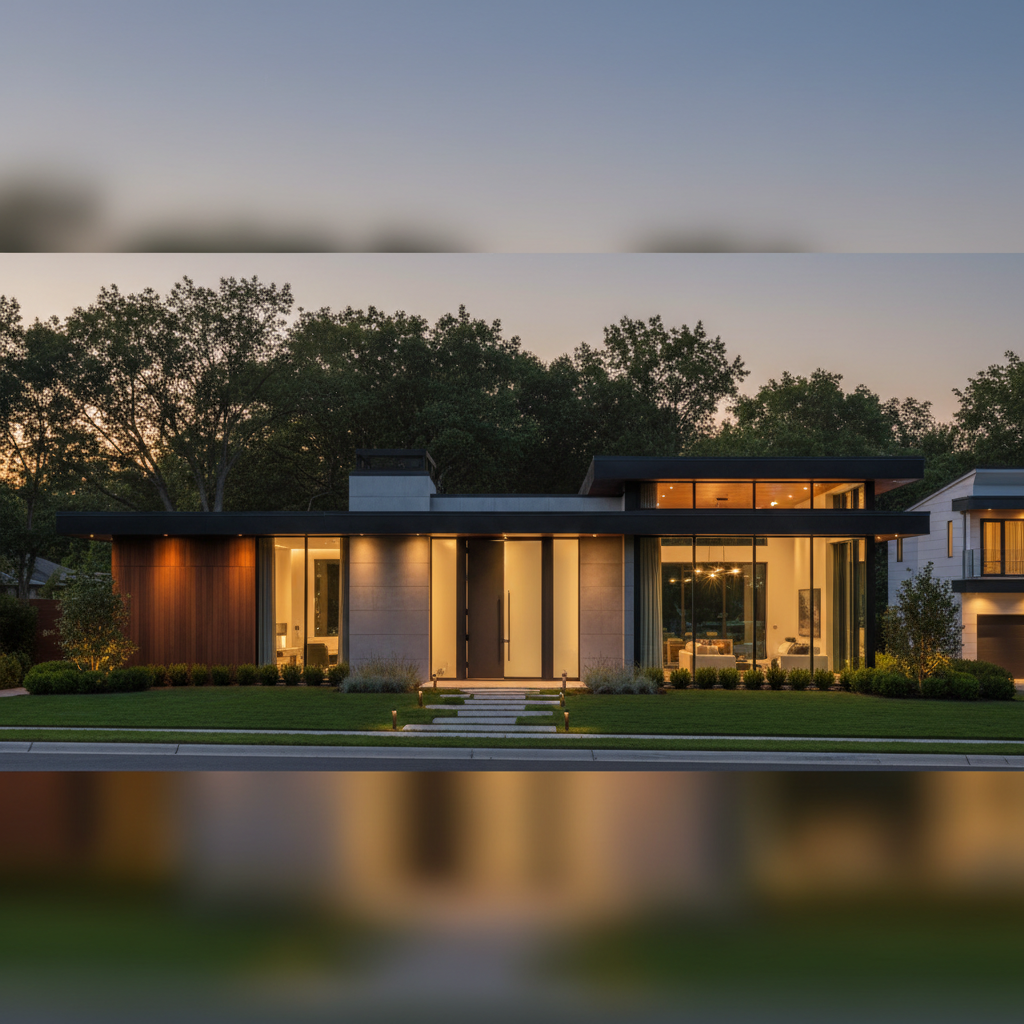 Modern home exterior