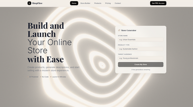 ShopFlow — Online Store Builder template preview