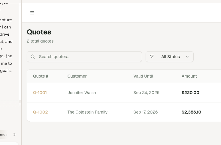 Quotes & Estimates
