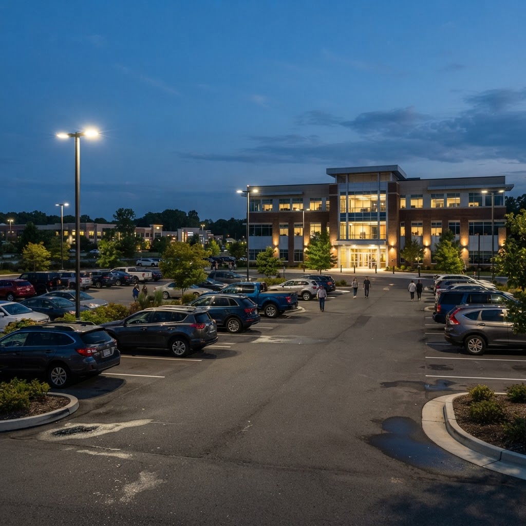Enhancing Business Safety: The Ultimate Guide to Commercial Parking Lot Lighting in Winston-Salem - Dausman Electric electrical service guide