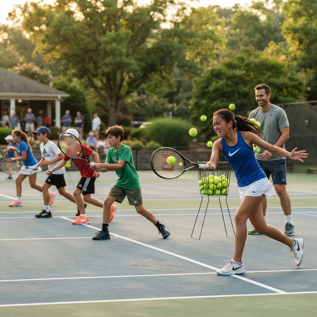 Tweens playing with a coach but in a more advanced way