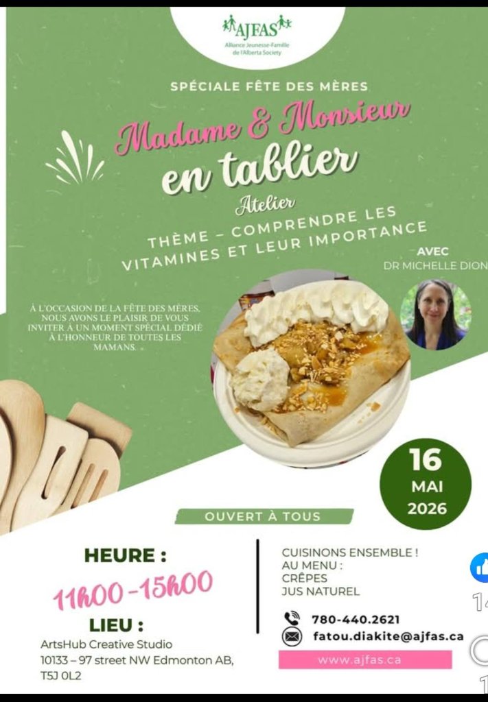 Tous à tablier — Atelier avec Happycrepesbymarie & Dr Michelle Dion