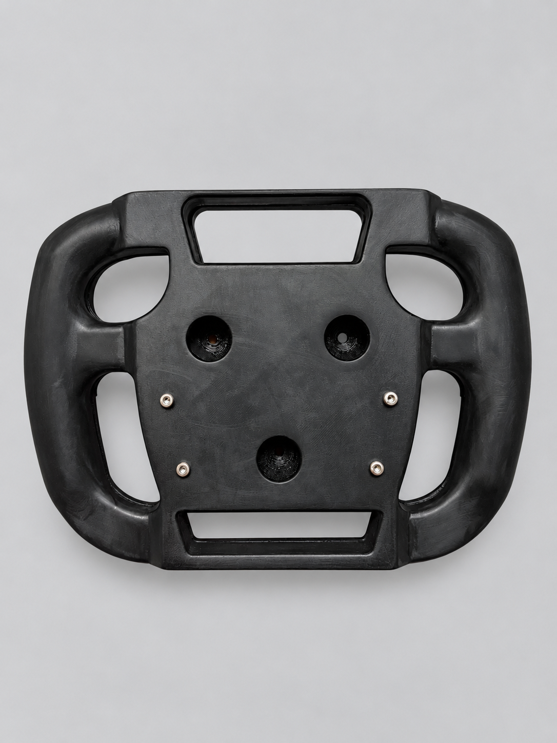 Formula SAE Steering Wheel – Design and structural evaluation of a custom Formula SAE steering wheel, combining ergonomic geometry, CAD development, material selection, and finite element analysis to evaluate strength under demanding steering and frontal loading conditions.