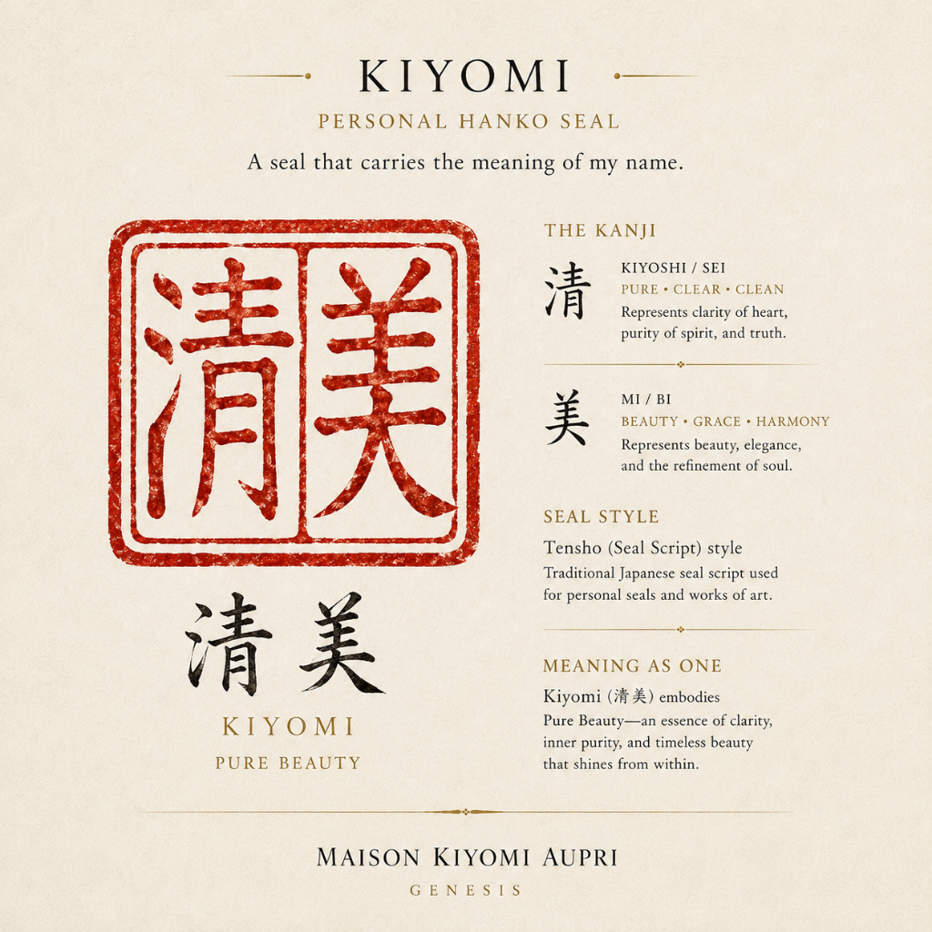Kiyomi Hanko Seal