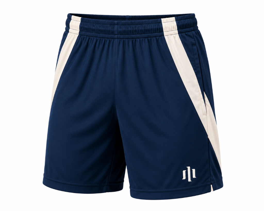 Short Azul Marino/Blanco