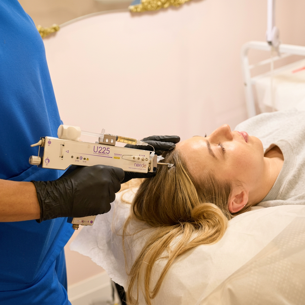 Hair restoration mesotherapy treatment