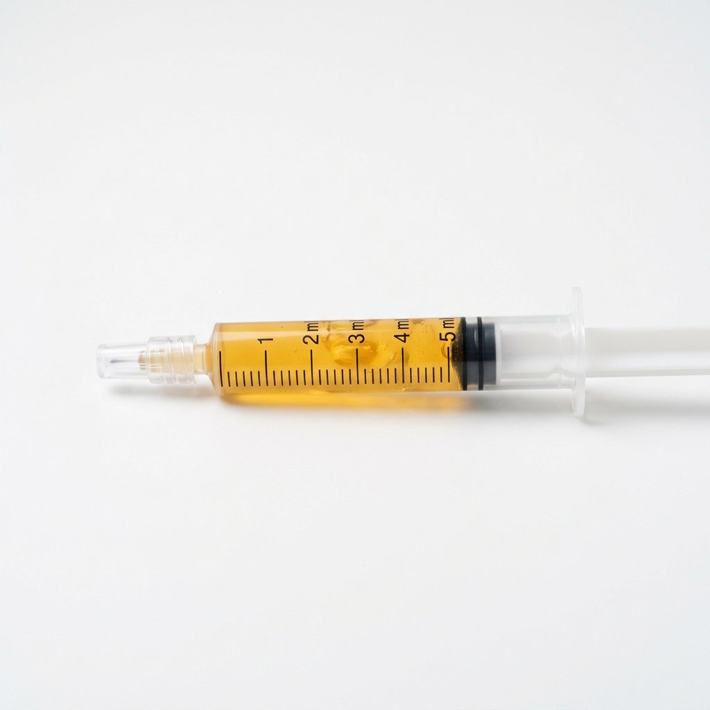 Golden plasma biofiller in syringe