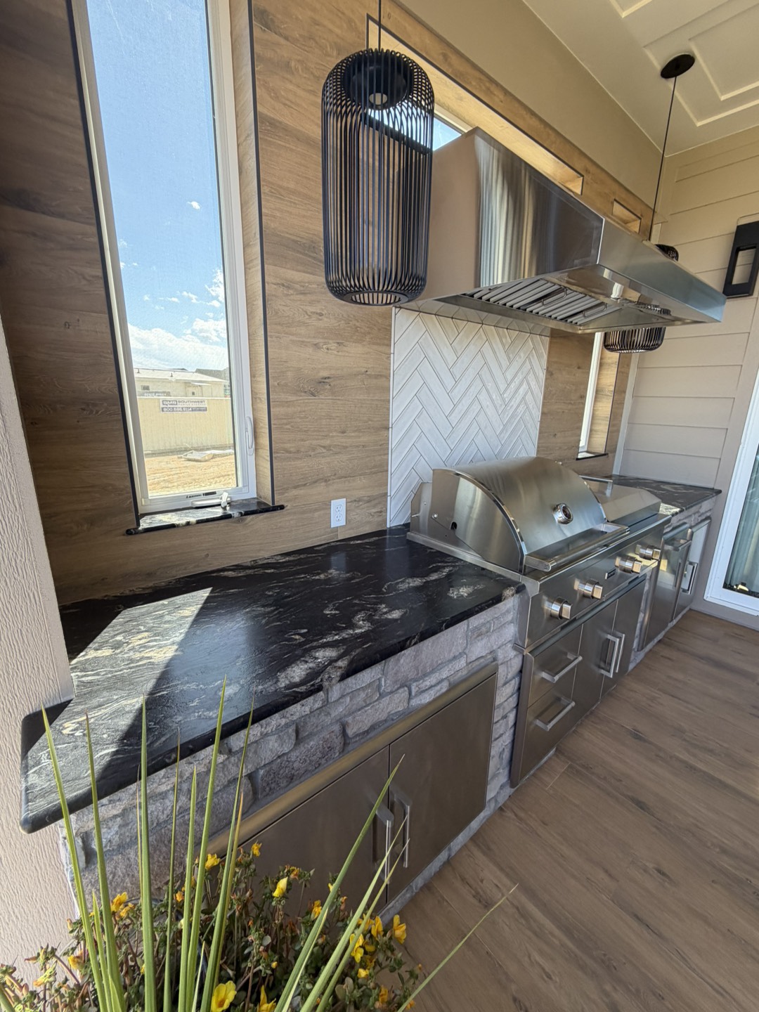 Custom outdoor kitchen