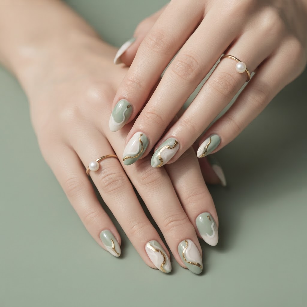 Custom press-on nails by Zee