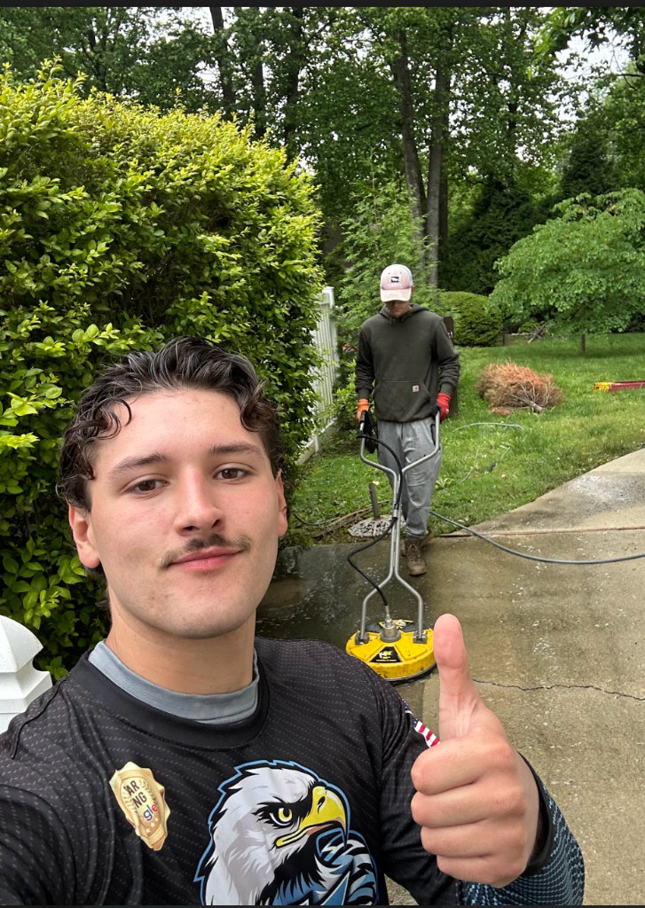 Ricky and Jack, founders of Blitz Pressure Washing