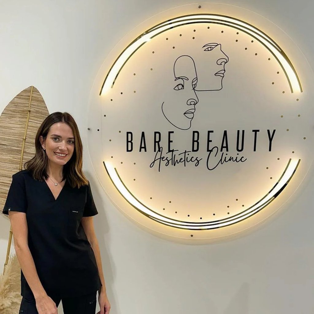 Bare Beauty Aesthetics Clinic sign