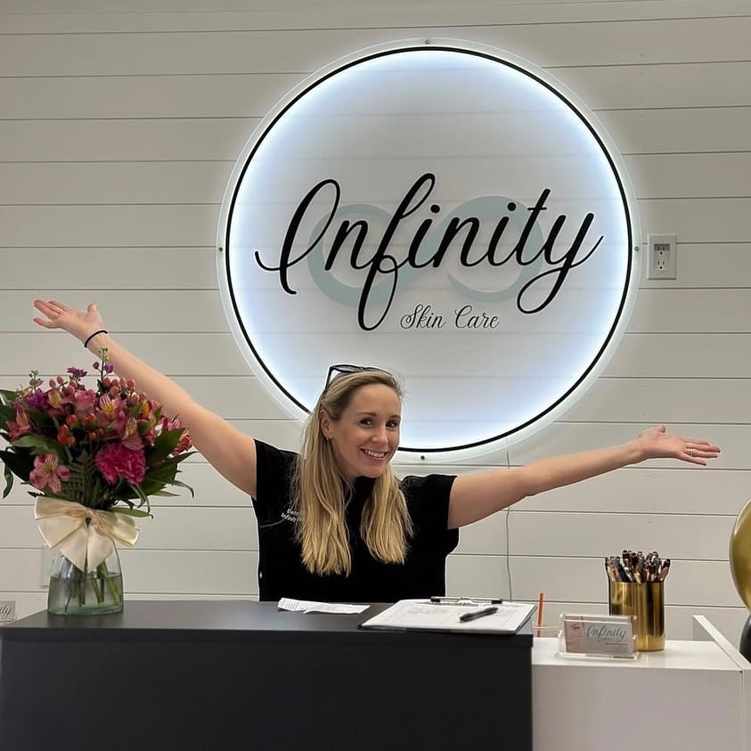 Infinity Skin Care Custom LED Sign