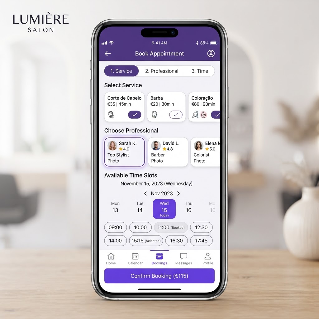 SalãoApp — Agendamento para Salão e Barbearia
