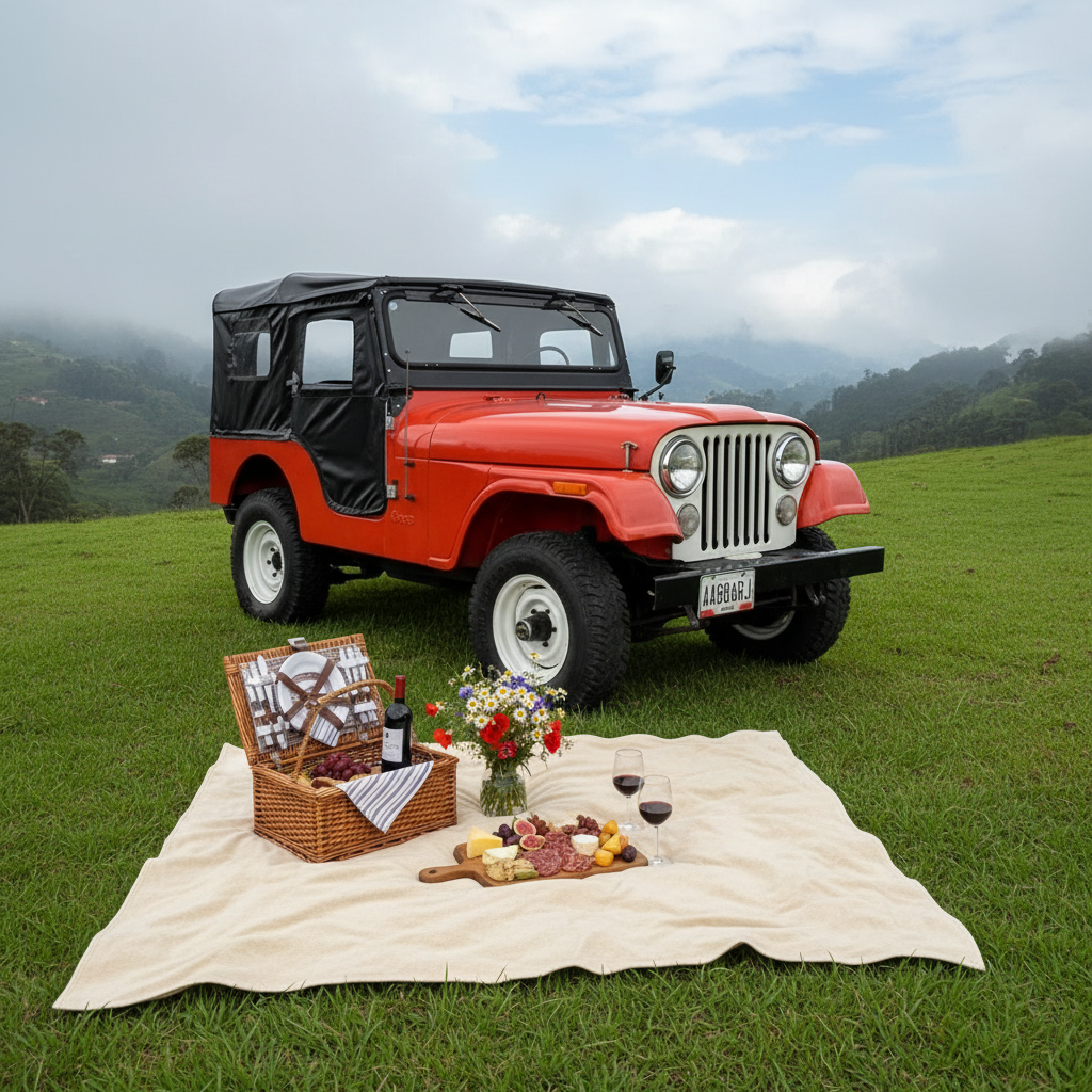 Picnic gourmet en la naturaleza