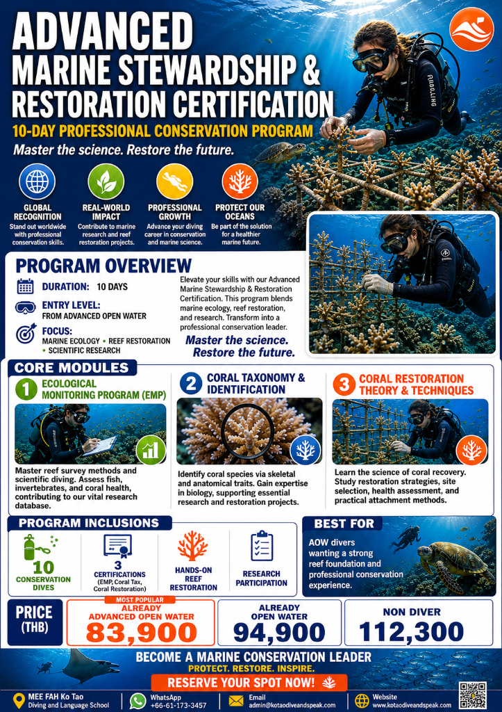 Advanced Marine Stewardship & Restoration flyer