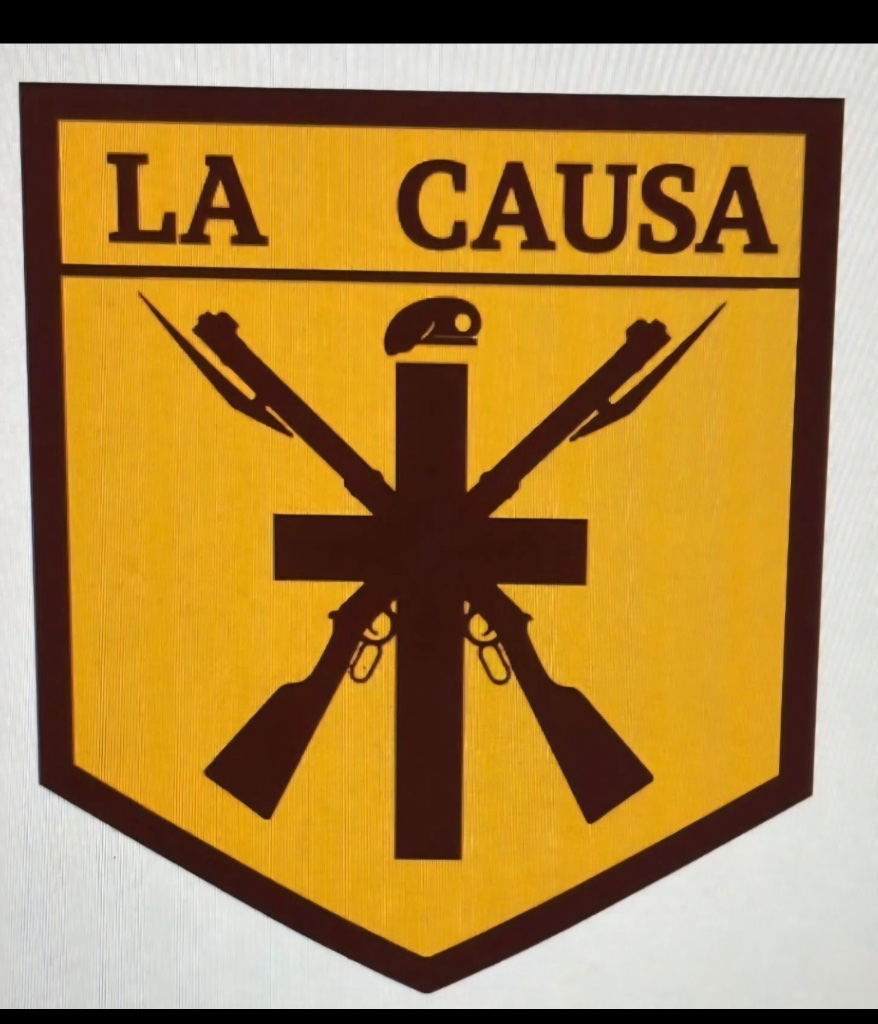 La Causa Coat of Arms — Brown Beret National Party Emblem