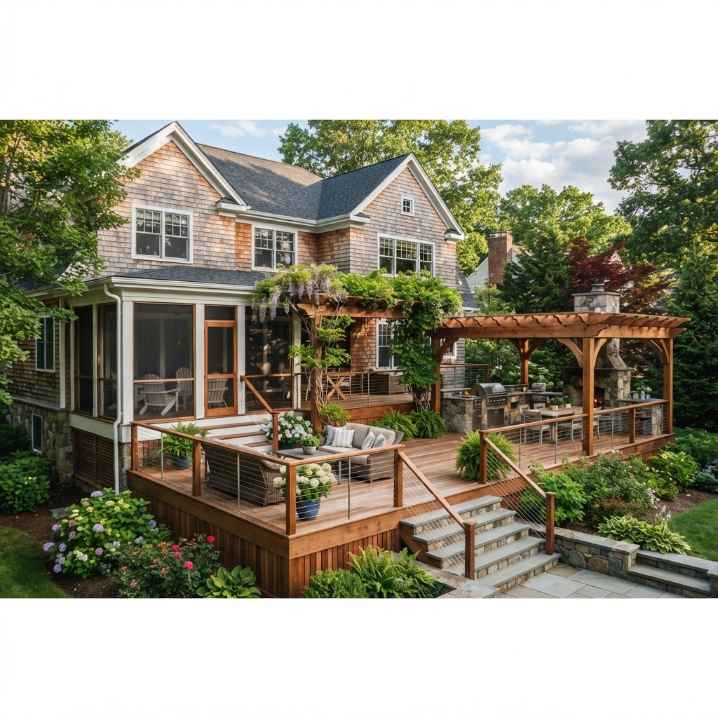 Elevating Your Greater Boston Home: A Guide to Decks, Porches, and Pergolas