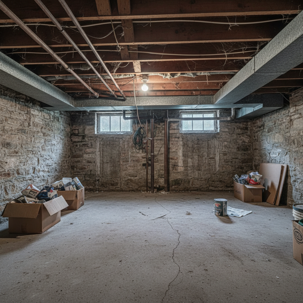 Basement Finishing Project Before — Coen Construction