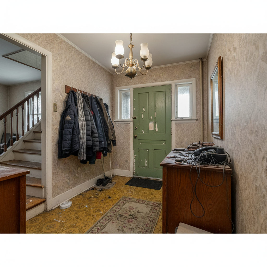 Entryway & Foyer Remodel Before — Coen Construction