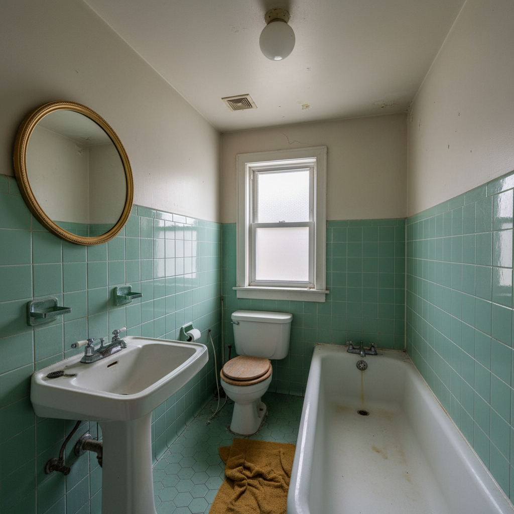 Guest Bathroom Transformation Before — Coen Construction
