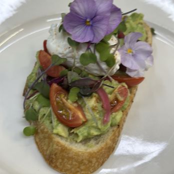 Avocado Toast with Flowers