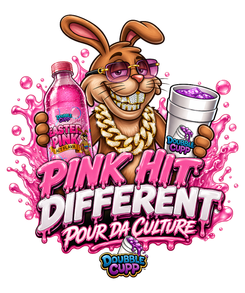 Pink Hit Different Tee — White