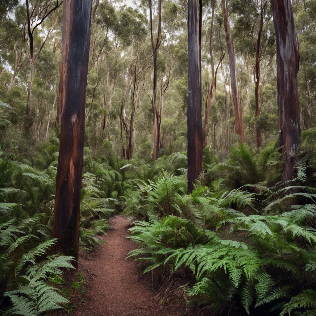 Lush Adelaide Hills rainforest pathway
