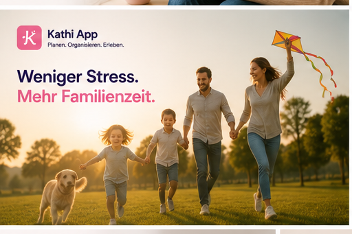 Familie am Terminkalender