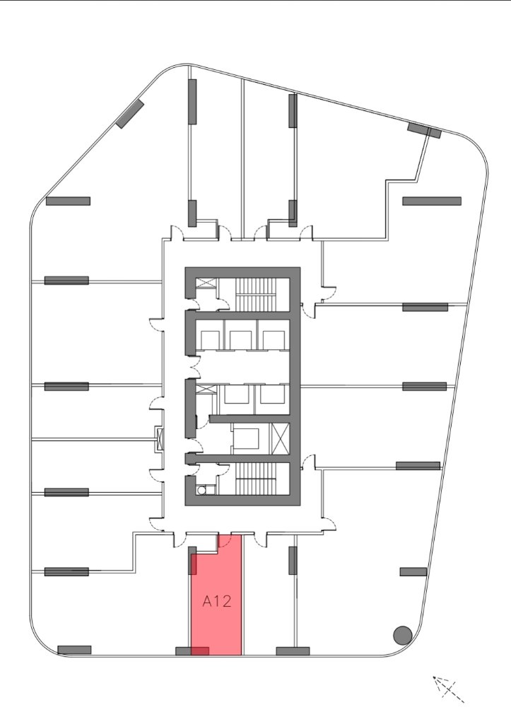 Unit location on floor plan