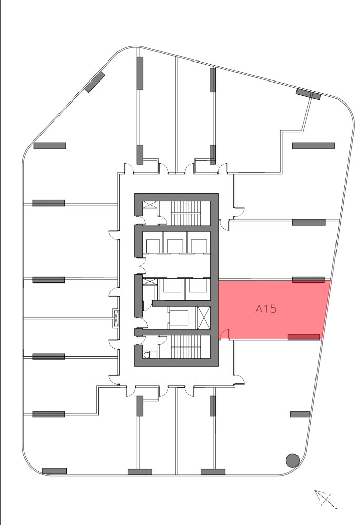 Unit location on floor plan