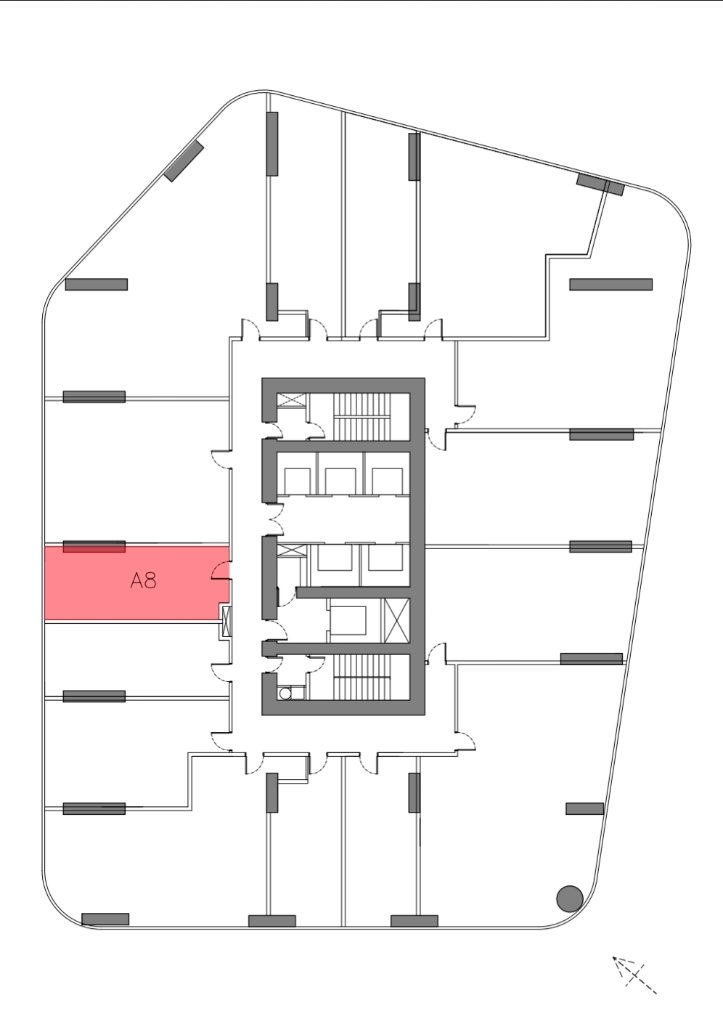Unit location on floor plan