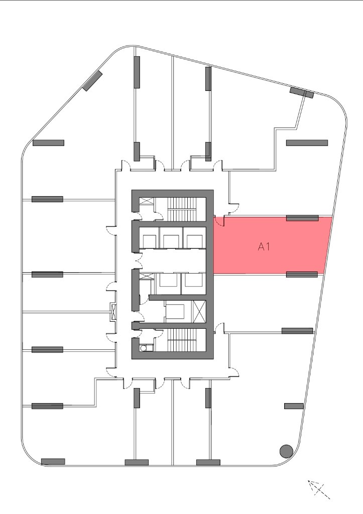 Unit location on floor plan