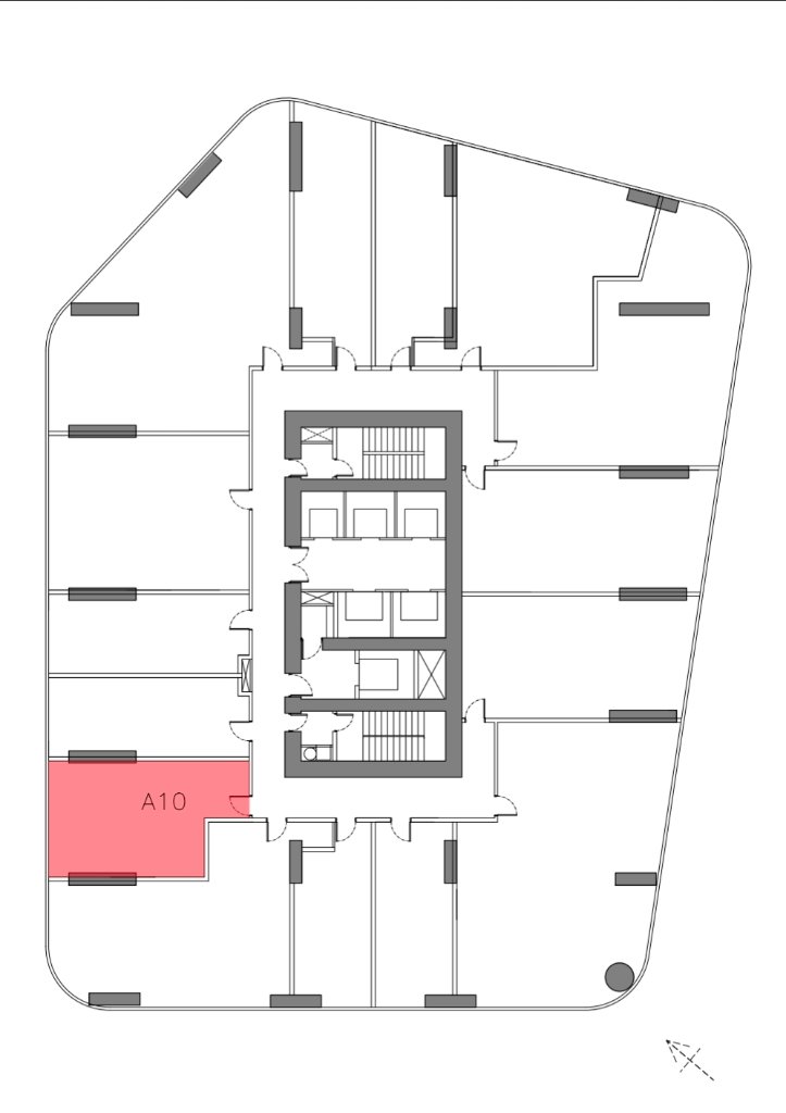 Unit location on floor plan